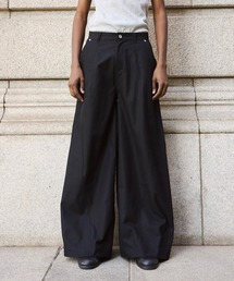 Camphor wood ワイドパンツ スラックス super wide baggy polyester