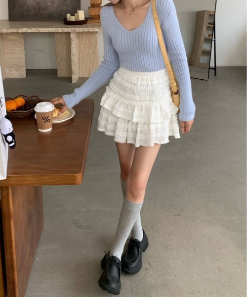 スカート レース ティアード ミニスカート : ZOZOTOWN Yahoo!店 - 通販