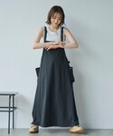 ワンピース 「C.Mt」エプロンワンピースの詳細画像2