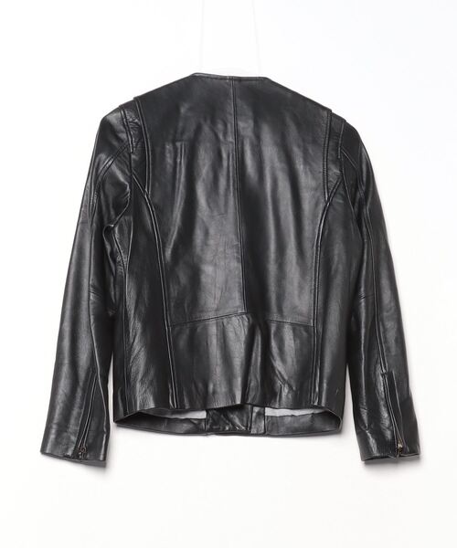 SHIPS ブラックレザージャケット36 シップスカラーズ SHIPS Colors