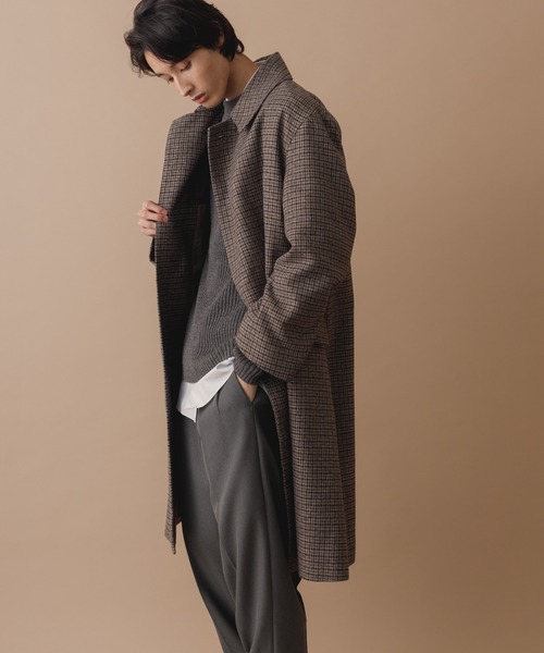 ADAM ET ROPE'（アダムエロペ） ステンカラーコート M ベージュ メンズ