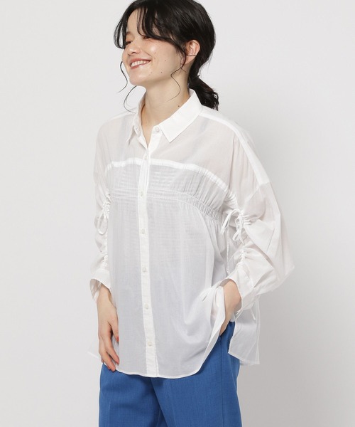 ブラウス シャツ Anna Tieback Shirt レディース antiqua ブラウス シャツ 刺繍ブラウス レディース : ZOZOTOWN