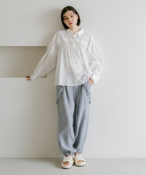 ブラウス シャツ Anna Tieback Shirt レディース antiqua ブラウス シャツ 刺繍ブラウス レディース : ZOZOTOWN