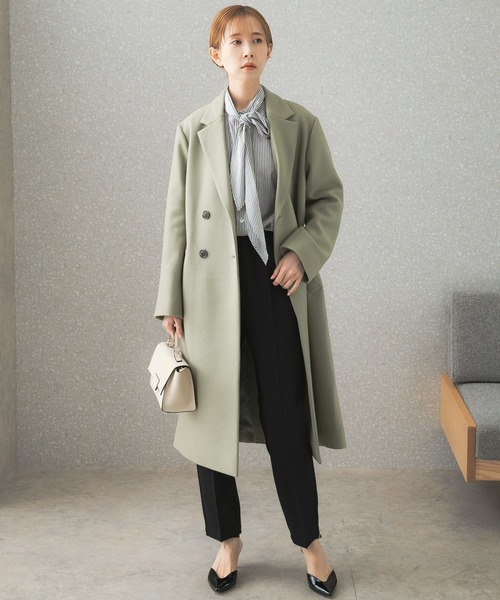 URBAN RESEARCH ROSSO スタンダードチェスターコート URBAN RESEARCH ROSSO WOMEN」 チェスターコート 36 ミント レディース