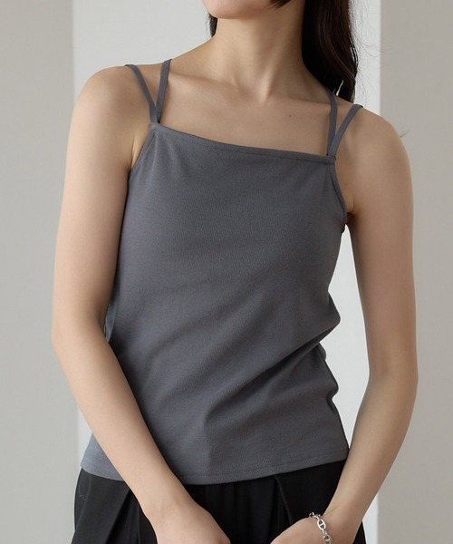 MONO-MART（モノマート） キャミソール 3WAYダブルクロスストラップ