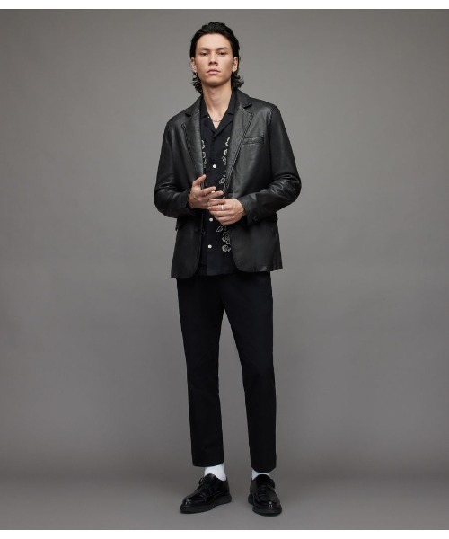 ALLSAINTS 「ALLSAINTS」 レザージャケット L ブラック メンズ