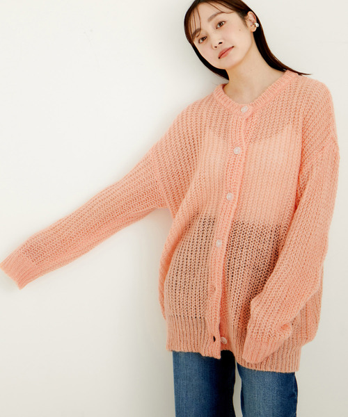 「LE CERCLE par rope'」 ニットカーディガン FREE ライトグレー レディース_画像7