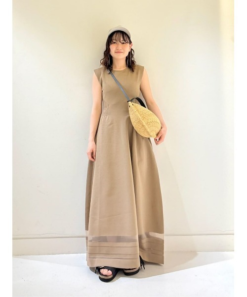 美品✨allureville 24AW ウエストマーク リブ ワンピース allureville（アルアバイル） ワンピース ウエストマークリブ