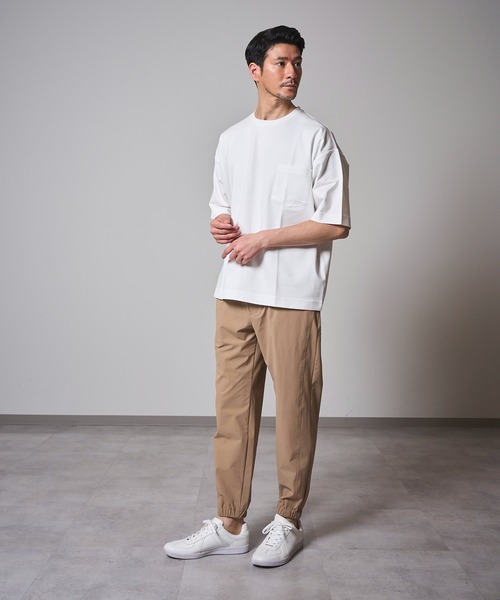 TETE HOMME マルチサイズ パンツ イージー切替ジョガーパンツ メンズ