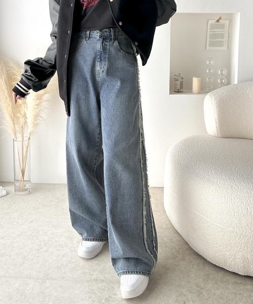 [Java] обработка Denim брюки MEDIUM one woshu женский 