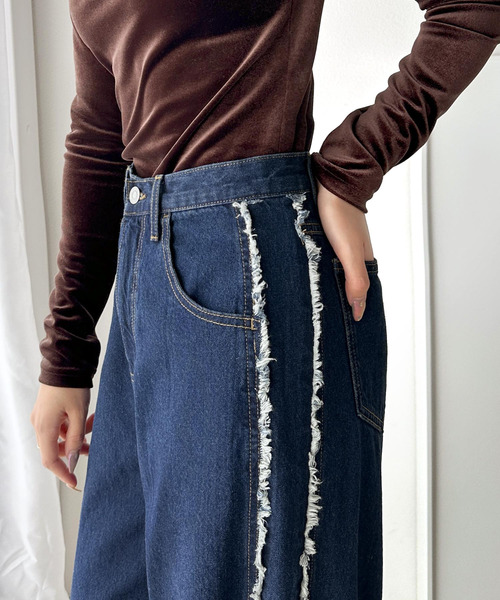 [Java] обработка Denim брюки MEDIUM one woshu женский 