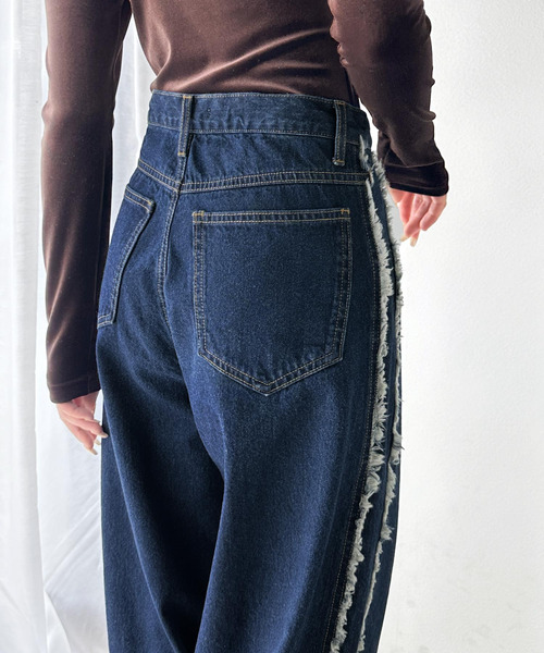 [Java] обработка Denim брюки MEDIUM one woshu женский 