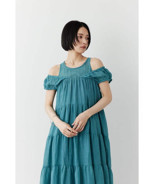 Limue/ラミーティアードワンピース/ターコイズ/トリンドル玲奈 Limue ワンピース ラミーティアードワンピース : ZOZOTOWN Yahoo