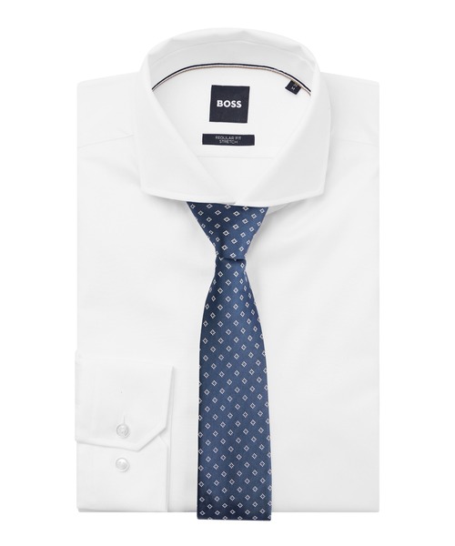 BOSS  ボス ネクタイ　新品　未使用　ブルー BOSS（HUGO BOSS） 「BOSS」 ネクタイ ONESIZE ブルー メンズ