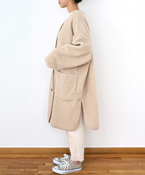 「andme」 コート M アイボリー レディース_画像3