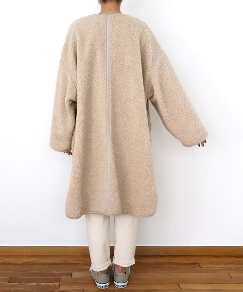 「andme」 コート M アイボリー レディース_画像4