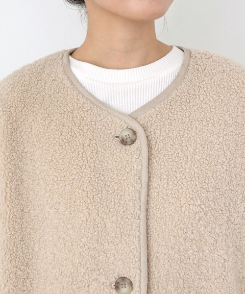 「andme」 コート M アイボリー レディース_画像5