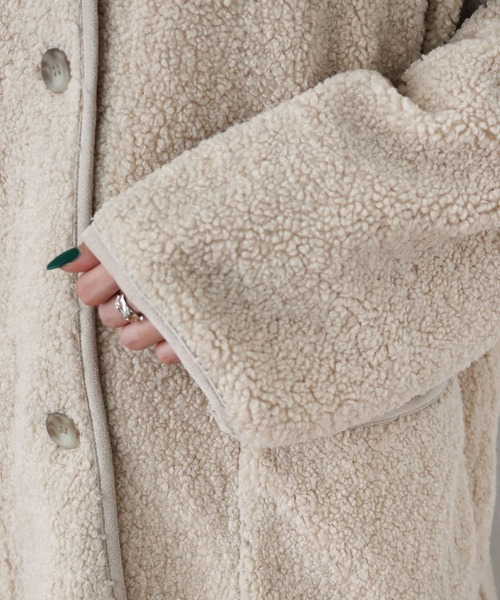 「andme」 コート M アイボリー レディース_画像7