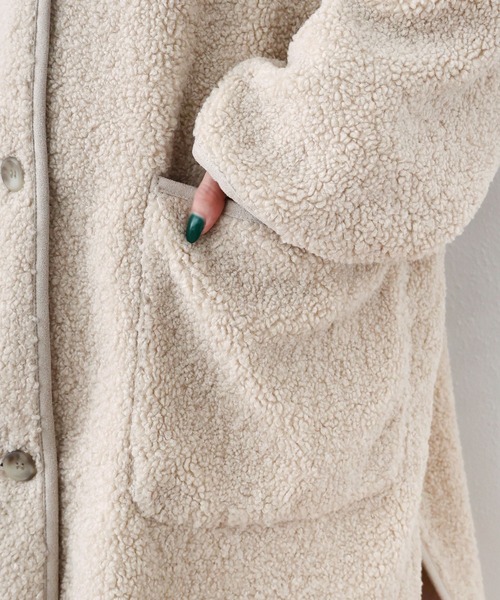 「andme」 コート M アイボリー レディース_画像8