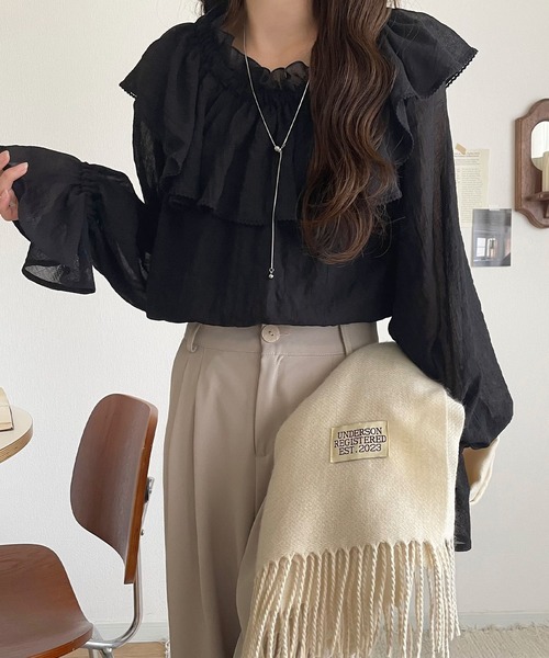 mily bilet ブラウス シャツ 「mily bilet」ふんわりシルエットが 