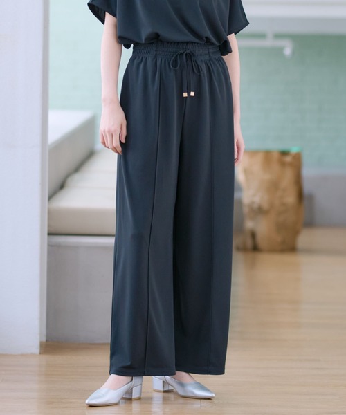 AOYAMA ワイドパンツ パンツ ドローコードワイドパンツ「セットアップ