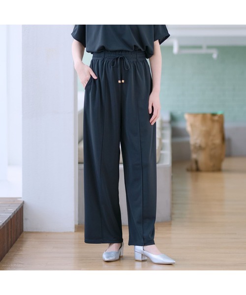 AOYAMA ワイドパンツ パンツ ドローコードワイドパンツ「セットアップ
