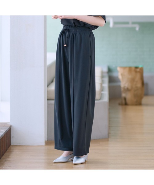 AOYAMA ワイドパンツ パンツ ドローコードワイドパンツ「セットアップ