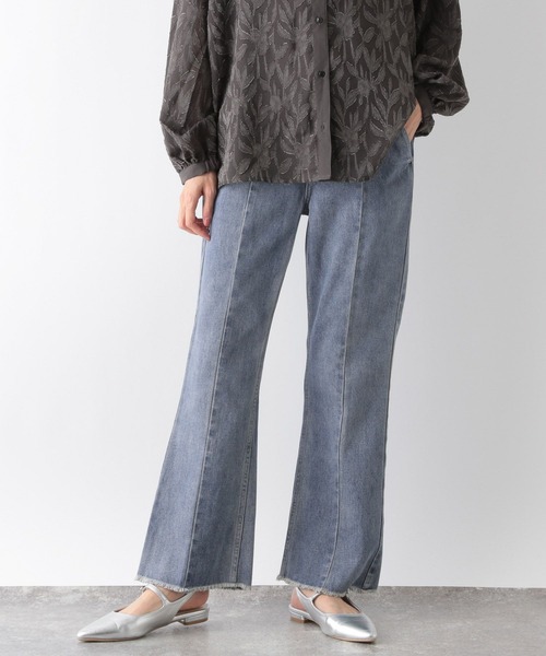 [GLOBAL WORK] обработка Denim брюки MEDIUM голубой женский 