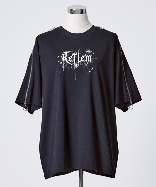レフレム　カットソー REFLEM/レフレム』セパレートクロップメッシュL/S Tee/ロング
