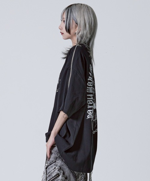 REFLEM tシャツ 「REFLEM/レフレム」ショルダーZIPカットソー