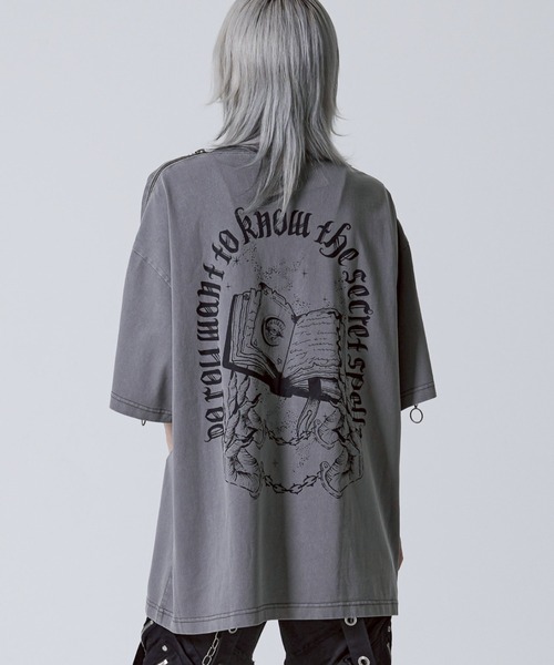 『REFLEM/レフレム』ショルダーZIPデザインTシャツ REFLEM tシャツ 「REFLEM/レフレム」ショルダーZIPカットソー
