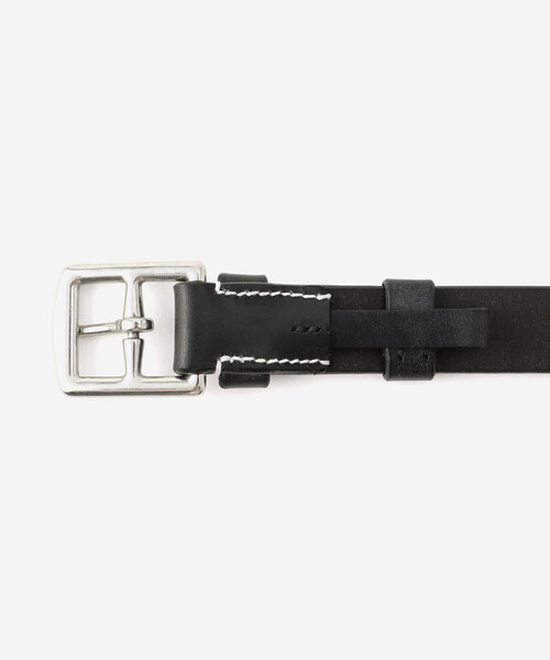 J.M. Davidson ブラックレザーベルト J&M Davidson ジェイアンドエムデヴィッドソン ベルト メンズ