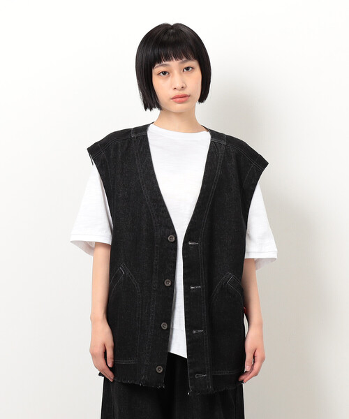 ベスト ジレ デニムフリンジベスト レディース ベスト ジレ デニムフリンジベスト レディース : ZOZOTOWN Yahoo