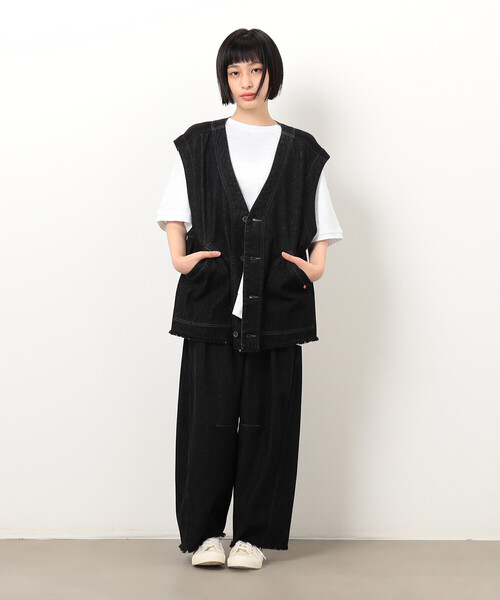 ベスト ジレ デニムフリンジベスト レディース ベスト ジレ デニムフリンジベスト レディース : ZOZOTOWN Yahoo