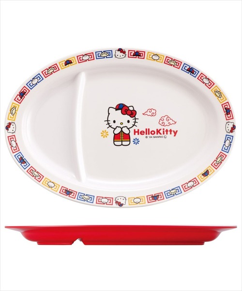 希少品！Hello Kitty 490035.jpg ベルーナ 12枚セット 中華皿 食器