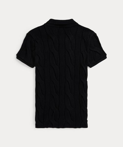 POLO RALPH LAUREN ポロシャツ ポロ ケーブルニット コットン