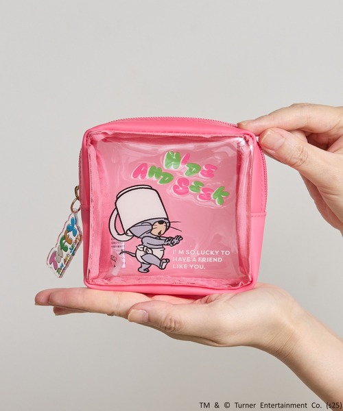 ポーチ FLAPPER:トムとジェリー タフィーPVCスクエアポーチ レディース