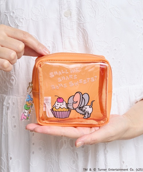 ポーチ FLAPPER:トムとジェリー タフィーPVCスクエアポーチ レディース