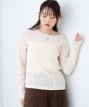 tシャツ シアーベロアビスチェドッキングプルオ...の詳細画像1