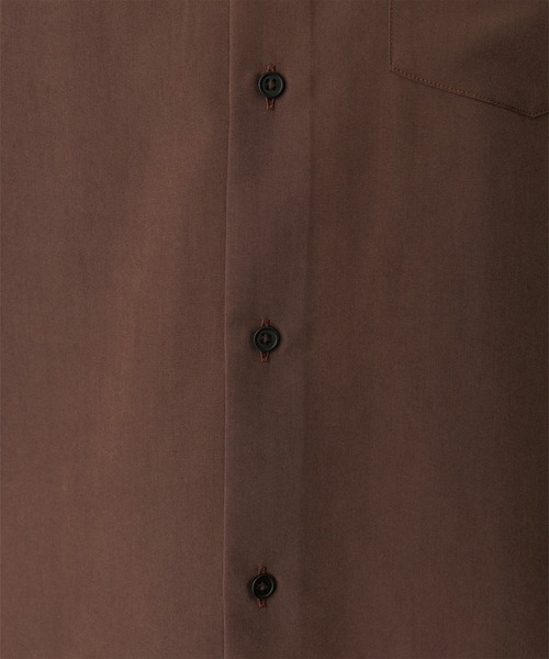 ADAM ET ROPE'（アダムエロペ） シャツ スエードタッチ レーヨン