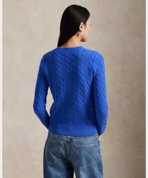 ポロ ラルフ ローレン POLO RALPH LAUREN ケーブル ウールカシミヤ クルーネック セーター （400ブルー） ケーブル ウールカシミヤ クルーネック セーター｜ポロ ラルフ
