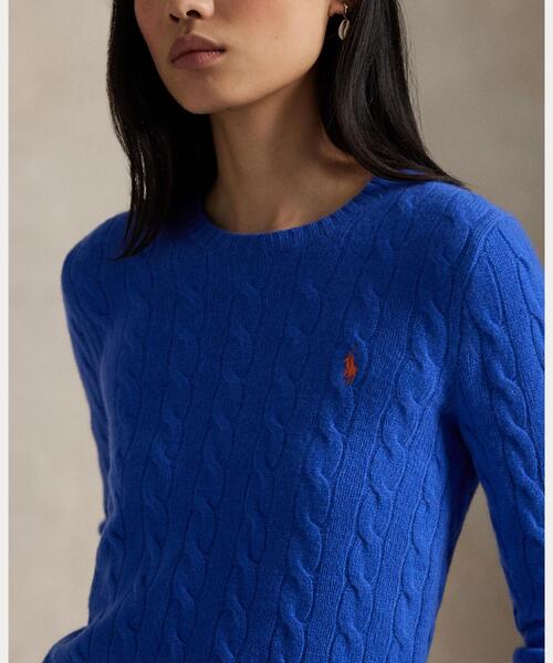 POLO RALPH LAUREN / ポロ ラルフ ローレン ケーブル ウールカシミヤ クルーネック セーター ケーブル ウールカシミヤ クルーネック セーター｜ポロ ラルフ