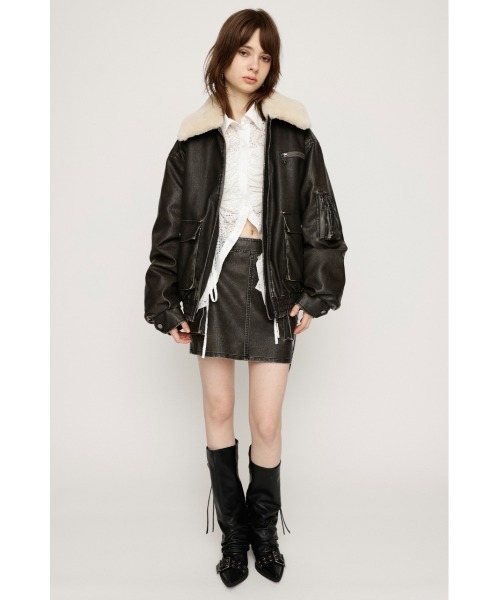 SLY ブルゾン アウター 「WEB限定再入荷」VINTAGE F/LEATHER S