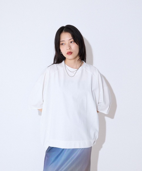 JEANASIS tシャツ 「WEB限定」コクーンZIP SS TEE/591970