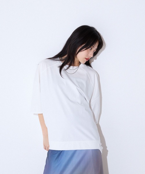 JEANASIS tシャツ 「WEB限定」コクーンZIP SS TEE/591970