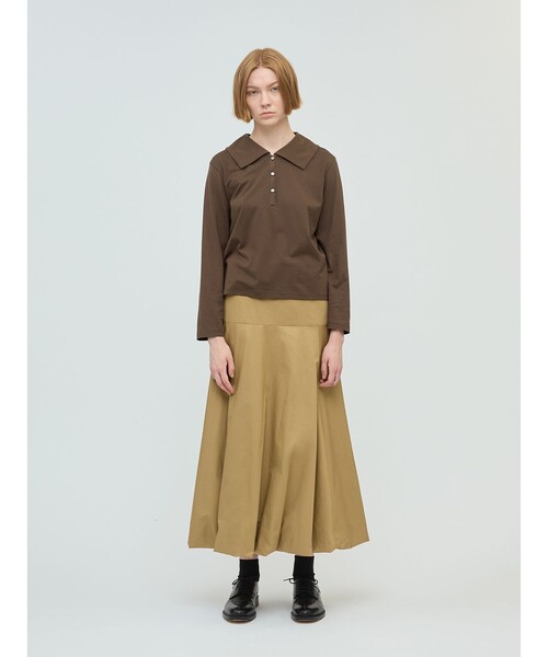 新品 未使用 ✨ミズイロインド サーキュラー フレア ロング スカート mizuiroind（ミズイロインド） スカート ロングフレアバルーンスカート