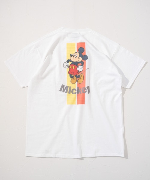 Disney（ディズニー） tシャツ 半袖 「Disney」レトロ「ミッキー