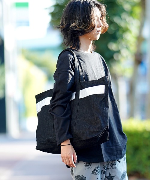 THE MILES トートバッグ WEEKEND(ER) SAFETY DENIM TOTE メンズ