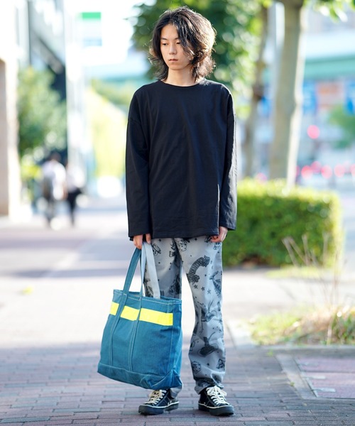THE MILES トートバッグ WEEKEND(ER) SAFETY DENIM TOTE メンズ