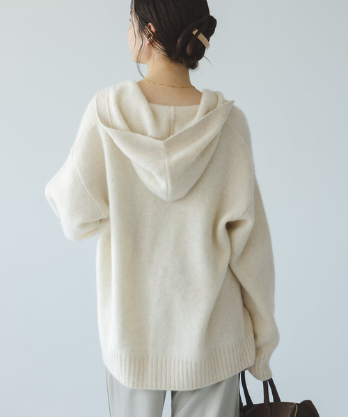 NOBLE（ノーブル） カーディガン YAKフーディーカーディガン